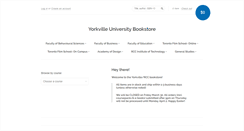 Desktop Screenshot of bookstore.yorkvilleu.ca