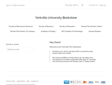 Tablet Screenshot of bookstore.yorkvilleu.ca